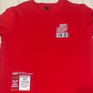 Thrasher Men's Barcode Graphic Red Tee